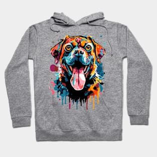 Rottweiler Dog - Rottweiler Art Colourful Hoodie